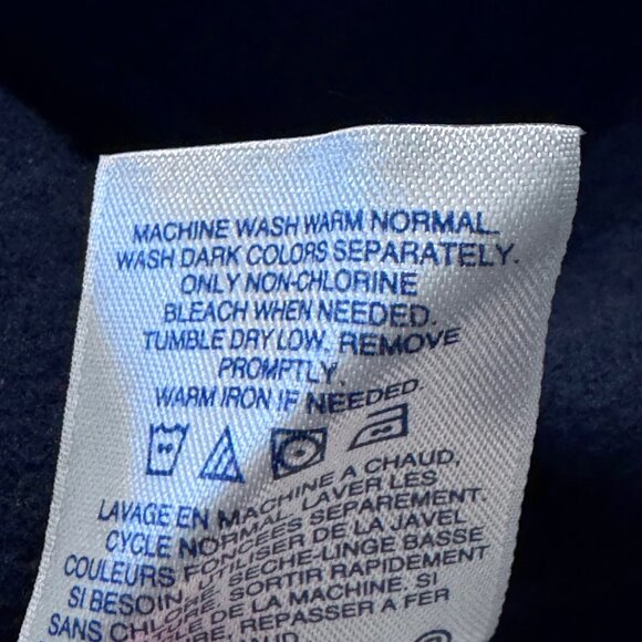 Lands' End Fleece Lined Overshirt Men's Medium Blue and Green Check - Picture 4 of 6